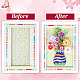 DIY Button Flowers Bouquet Photo Frame Kits(DIY-WH20001-72B)-7