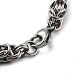304 Stainless Steel Rope Chain Bracelet(BJEW-Z023-03B)-3