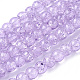 Spray Painted Crackle Glass Beads Strands(CCG-Q002-6mm-04)-1
