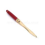 Stainless Steel Portable Office knife, with Mahogany Wood Handle, for Letter Open, Golden, 16.2x1.1cm(TOOL-WH0145-03G)