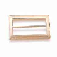 Alloy Buckles, Rectangle, Golden, 25.5x19x2mm, Hole: 5x20mm(X-PALLOY-WH0059-01A-G)