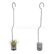 Iron Display Stand, for Plants Rack, Electrophoresis Black, 37.7x4.4cm, Inner Diameter: 3.95cm(IFIN-WH0058-21)