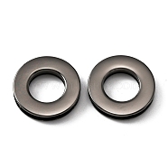 Alloy Grommet Eyelet Findings, Screw Together Grommet Ring, for Bag Making, Gunmetal, 3x0.5~0.6cm, Hole: 16mm(FIND-WH0145-25C-B)