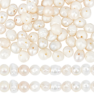 1 Strands Natural Cultured Freshwater Pearl Beads Strands, Potato, Bisque, 3.5~4.5x4.5~6.5mm, Hole: 0.5mm, about 86pcs/strand, 13.78 inch(35cm)(PEAR-SC0001-15)