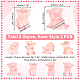 AHADERMAKER 24Pcs 8 Styles Resin Pig Figurines Ornaments(DJEW-GA0001-55)-2