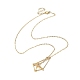 2Pcs 2 Style Brass Macrame Pouch Empty Stone Holder for Pendant Necklaces Making(NJEW-JN04566)-3