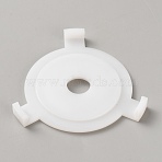 Plastic Lampshade Buckle, for Light Bulb Converter, White, 56x59.5x6mm, Inner Diameter: 10.5mm(FIND-WH20023-138)