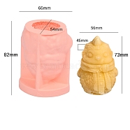 Twelve Animals Ice Cream DIY Food Grade Silicone Statue Mold, Portrait Sculpture Resin Casting Molds, for UV Resin, Epoxy Resin Craft Making, Chick, 82x66x54mm, Inner Diameter: 73x56x46mm(PW-WG32992-04)