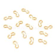 304 Stainless Steel Quick Link Connectors, Chain Findings, Number 3 Shaped Clasps, Golden, 10x4.5x1mm(STAS-I101-64G)