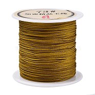 40 Yards Nylon Chinese Knot Cord, Nylon Jewelry Cord for Jewelry Making, Goldenrod, 0.6mm(NWIR-C003-01B-15)