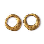Tibetan Style Irregular Ring Bead Frames, Cadmium Free & Nickel Free & Lead Free, Antique Bronze, 20.5x20.5x3mm, Hole: 12mm(MLF10246Y-NF)