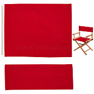 Cloth Chair Replacement, with 2 Wood Sticks, for Director Chair, Makeup Chair Seat and Back, FireBrick, 195~420x530x5~6mm(FIND-WH20018-08F)