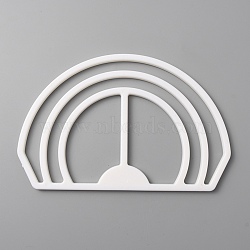 ABS Plastic Hat Brim Benders, Half Round, White, 148x96x5mm(TOOL-WH0002-72A)