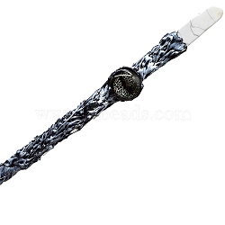 Natural Howlite Witch Magic Stick, Cosplay Evil Eye Magic Wand, for Witches and Wizards, 350mm(PW-WG50445-04)