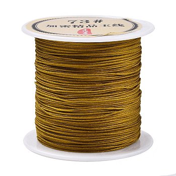 40 Yards Nylon Chinese Knot Cord, Nylon Jewelry Cord for Jewelry Making, Goldenrod, 0.6mm