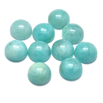 Natural Amazonite Cabochons, Half Round/Dome, 12x6mm