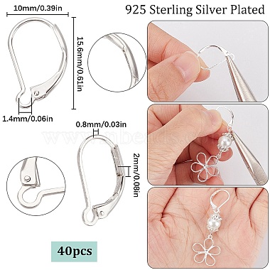 40Pcs Brass Leverback Earring Findings(KK-SC0005-65)-2