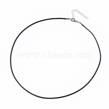 Waxed Cotton Cord Necklace Making(MAK-S032-1.5mm-B01)-2