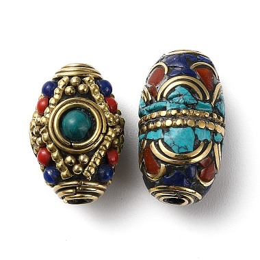 Handgemachte tibetischen Stil Perlen(KK-G473-02AG)-2