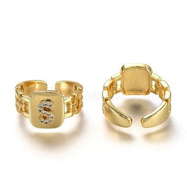 Clear Brass+Cubic Zirconia Finger Rings