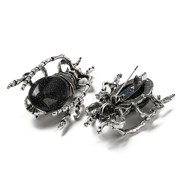 Dual-use Items Alloy Brooch(JEWB-C026-05F-AS)-2