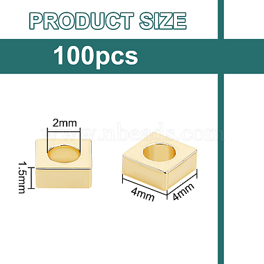 100Pcs Brass Spacer Beads(KK-BC0012-54A)-2