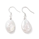 Natural Pearl Dangle Earrings for Women(EJEW-C082-10B-P)-1
