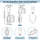 2Pcs 925 Sterling Silver Pinch Bails(STER-BBC0007-54)-2