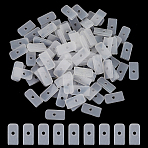 Silicone Plug, Fit for Shapewear Support Strip/Chain End Cap Cover, White, 0.7cm(FIND-FG0003-87A)