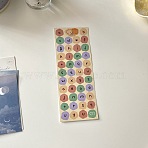 PVC Self-Adhesive Letter Stickers, Waterproof Letter A~Z Decals for DIY Scrapbooking, Colorful, 160x60mm(WG56011-03)