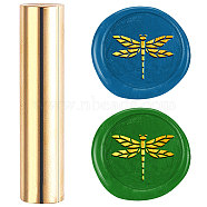 Wax Seal Stamp, Mini Brass Stamp Gun Wax Seal for Envelope Invitation Wedding Embellishment Bottle Decoration, Dragonfly, 60x15mm(AJEW-WH0104-88-120)