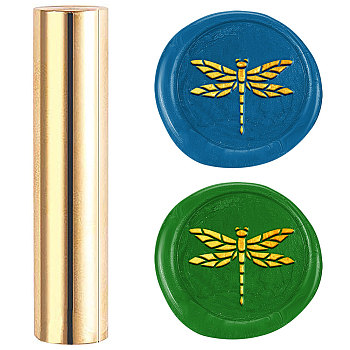 Wax Seal Stamp, Mini Brass Stamp Gun Wax Seal for Envelope Invitation Wedding Embellishment Bottle Decoration, Dragonfly, 60x15mm