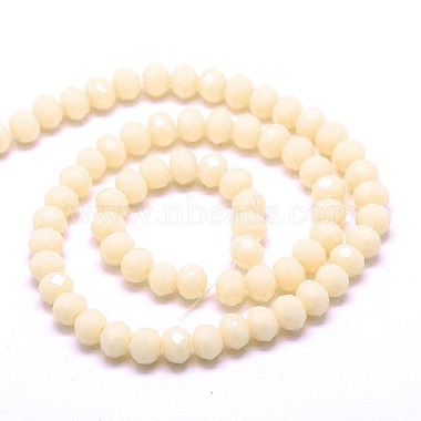 Imitation Jade Glass Faceted Rondelle Beads Strands(X-GLAA-F001-6x4mm-14)-3