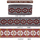 Elite 14M 4 Colors Ethnic Style Rhombus Pattern Polyester Ribbon(OCOR-PH0003-89)-2
