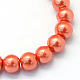 Baking Painted Pearlized Glass Pearl Round Bead Strands(HY-Q330-8mm-38)-2