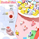 50Pcs Opaque Resin Pendants(RESI-CJ0004-45)-2