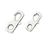 2Pcs 2 Styles 316 Surgical Stainless Steel Lobster Claw Clasps, Stainless Steel Color, 23~26x9.5~11x3.5~4.5mm, Hole: 4.8~5x4~4.5mm, 1pc/style(FIND-CJ0011-12)
