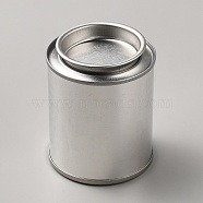 Iron Empty Paint Can with Lid, Column, Platinum, 66x54mm, Inner Diameter: 38mm(AJEW-WH0166-91P)