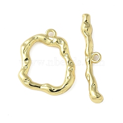 Brass Toggle Clasps, Cadmium Free & Lead Free, Rack Plating, Long-Lasting Plated, Real 18K Gold Plated, 18x14x2mm, Hole: 1.2mm(KK-P290-14G)