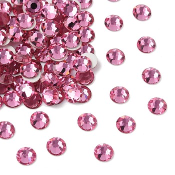 Preciosa&reg MAXIMA Crystal No Hotfix Flatback Stones, Czech Crystal, Dura Foiling, Round(438 11 615 Chaton Rose), 70010 Rose, SS6(1.9~2.1mm)