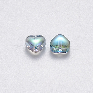 Perles de verre peintes par pulvérisation transparent(X-GLAA-R211-02-D01)-2