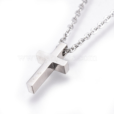 Non-Tarnish 304 Stainless Steel Pendant Necklaces(NJEW-E141-42P)-2