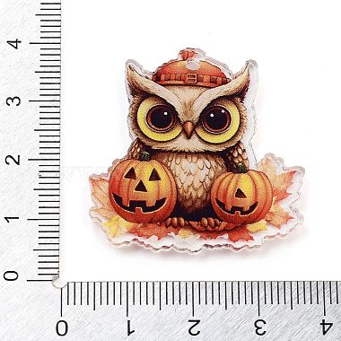 Halloween bedruckte Acrylanhänger(MACR-M048-05B)-3