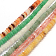 Rondelle Natural & Synthetic Mixed Stone Bead Strands(G-Q447-23)-1