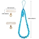 Round Synthetic Moonstone Beaded Mobile Straps(HJEW-SW00042-06)-2
