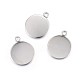 304 Stainless Steel Pendant Cabochon Settings(X-STAS-F191-14P-G)-1