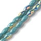 Brins de perles de galvanoplastie plaquées couleur ab(EGLA-H104-03F)-1