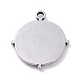 304 Stainless Steel Pendant Cabochons Settings(STAS-P288-22P)-2