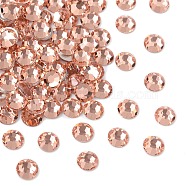 Preciosa&reg MAXIMA Crystal No Hotfix Flatback Stones, Czech Crystal, Aluminium Layer, Round(438 11 615 Chaton Rose), 00030 266 Apricot, SS8(2.3~2.5mm)(Y-PRC-NSS8-00030-266)