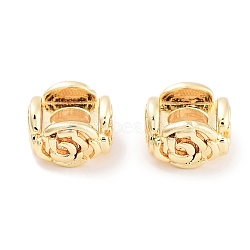 Brass Beads, Cube, Real 18K Gold Plated, 4.5x7.5x7.5mm, Hole: 3.5mm(KK-P271-20G)